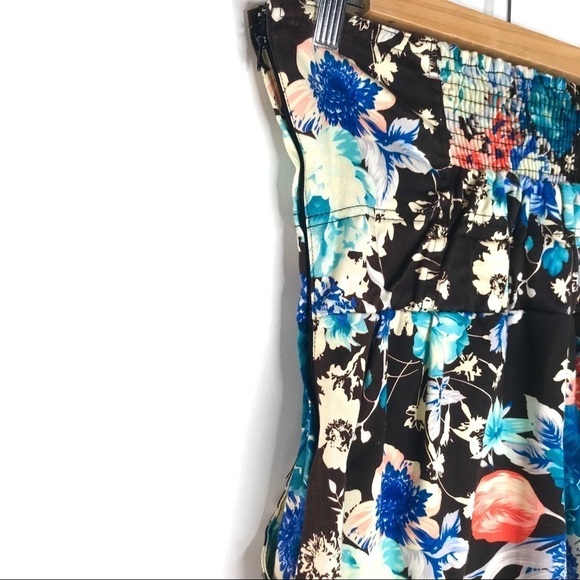 Mind Code Strapless Floral Mini Dress - Picture 4 of 8